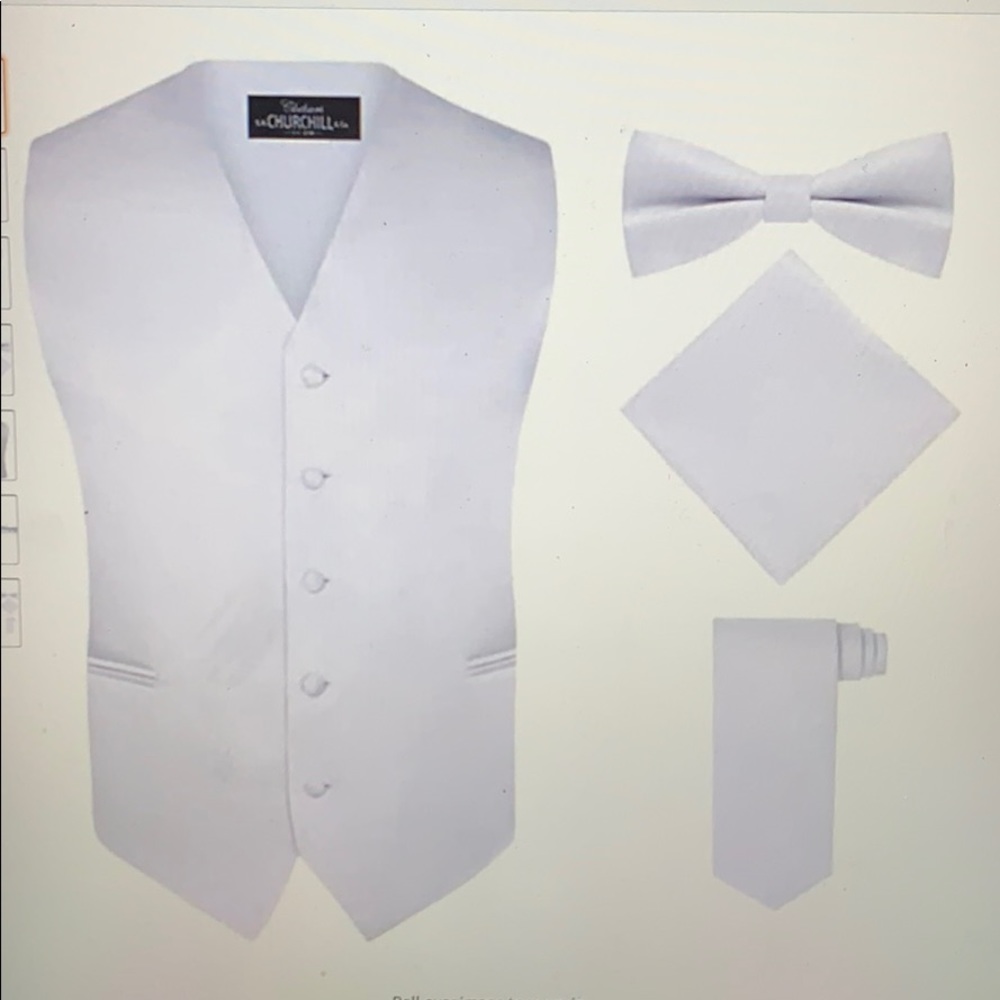 Men’s S.H. Churchill and co. Size large Mens 4 pc vest set